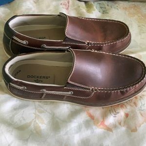 Docker Brown Slip On Leisure Shoe